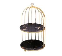 Flaroey Bathroom Vanity Storage Organizer Desktop Cosmetic Holder Washstand Birdcage Shelf Ideal for Makeup & Toiletries B