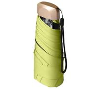 Flaroey Black Plastic Umbrella for Sunny and, Flat Five Fold with UV Protection, Ultralight and Convenient