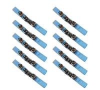 Flaroey Blue Orff Percussion Instrument, Hand Bell, Foot Bell, Hand Bell for Dance Performance Easy Install Easy to Use