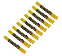 Flaroey Bright Yellow 10Pcs Orff Handbell, Multi-Faceted Ability Development Handbell, Dance Performance Instrument Easy to Use