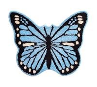 Flaroey Butterfly Animal Carpet Bedroom Living Room High-End Thickened Special-Shaped Floor Mat Absorbent Floor Mat B