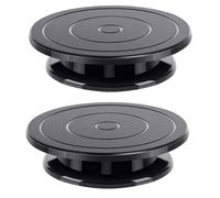 Flaroey Cake Turntable Rotating Carving Turntable Birthday Cake Decoration Decorating Turntable Black