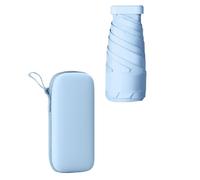 Flaroey Capsule Umbrella for Sunny & Portable Sunscreen & UV Protection Mini Ultra-Light Parasol Blue