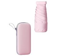 Flaroey Capsule Umbrella for Sunny & Portable Sunscreen & UV Protection Mini Ultra-Light Parasol Pink