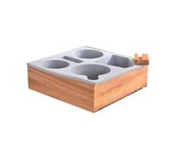 Flaroey Car Cup Holder Removable Couch Drink Holder Couch Organizer Handy Couch Tray Wooden Bed Cup Holder for Boat Bed Sofa,B