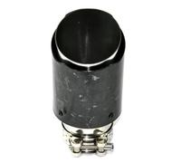 Flaroey Car Forging Pattern Exhaust Tip 63-101MM Universal Car Exhaust Pipe Modification Tail Throat Clip-on Tail Pipe