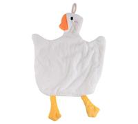 Flaroey Cartoon Goose Hand Towel Kitchen Bathroom Towel Hanging Type with Super Water Absorption Quick Drying, B