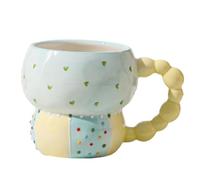 Flaroey Ceramic Cup Color Coffee Cup Household Cup Breakfast Cup Milk Coffee Tea Fruit Juice Oat Water Cup, High Guality C