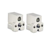 Flaroey CR10 Plated Copper Heated Block Volcano High-Temperature Heating Block for 3D Printer Parts, Large 2Pcs