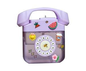 Flaroey Creatives Retro Telephone Shape Water Bottle with Adjustable Shoulder Strap, Drinking Bottles with 3D Sticker Easy Install Easy to Use ()