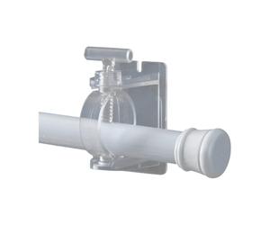 Flaroey Curtain Rod Clip Hook Without Punching Self-Adhesive Hook Adjustable Shower Home Storage Hanger Transparent