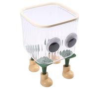 Flaroey Cute Desktop Storage Box Trash Paper Basket Transparent Cartoon Trash Can for Large