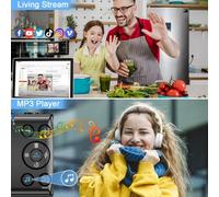 Flaroey Digital Camera, 4K Children Camera for Photography, 64MP MP3 Player Camera, 2.8Inch IPS Screen, Auto Focus Easy to Use (Black)