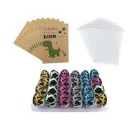 Flaroey Dinosaur Party Dinosaur Birthday Party Supplies Favors 24 Pack Hatching Dinosaur Eggs with Cards Bulk