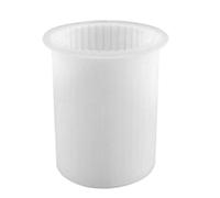 Flaroey DIY Candle Holder Making Aromatherapy Candle Mold Candle Handmade Silicone Mold [Large] Cylindrical Striped Candle Mold