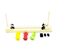 Flaroey Diy Tool Bracelet Woven Workbench Length Adjustable Manual Wooden Paracord Jigs Set Rope Weaving Maker Platform,C