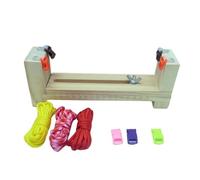 Flaroey Diy Tool Bracelet Woven Workbench Length Adjustable Manual Wooden Paracord Jigs Set Rope Weaving Maker Platform,D