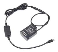 Flaroey DMW-BLF19E Fully Decoded DMW-DCC12 Fake Battery+USB-4017 8.7V Voltage Regulation Line Black Plastic 1 Piece