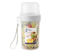 Flaroey Double Layer -Keeping Container, Sealed Plastic Food Storage Box for Kitchen,Fruit Snacks Sealed Cans L