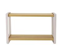 Flaroey Double Layer Storage Rack Kitchen Spices Plank Shelf Home Sundries Organization Rack Table Cutlery Metal Holders