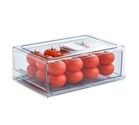 Flaroey Drawer Refrigerator Storage Box, Stackable Refrigerator Storage Box, Kitchen Cabinet Storage L