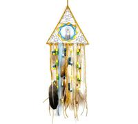 Flaroey Dream Catcher, Handmade with Beads Turquoise Pendant Dream Catchers Boho Wall Art Hanging Decor Easy Install -A