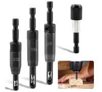 Flaroey Drill Bits Set Self-Centering Hinge Drill Bit for 1/4 in Centering Hinge Drill Bit