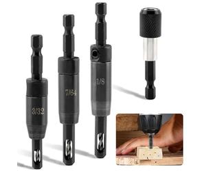 Flaroey Drill Bits Set Self-Centering Hinge Drill Bit for 1/4 in Centering Hinge Drill Bit