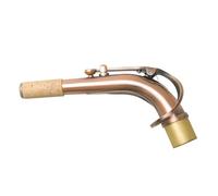 Flaroey E Flat Alto Saxophone Bent Neck Brass Mouthpiece Bent Pipe Antique Saxophone Neck Instrument Accessories Red Antique