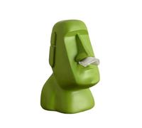 Flaroey Easter Island Stone Statue Paper Towel Box Home Decoration Statue Retro Living Room Decoration Home Accessories D