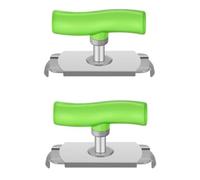 Flaroey Effortless Jar Can Opener Bottle Openers for Seniors Easy Open Lid Opener Adjustable Grip Stainless Steel Easy to Use Green