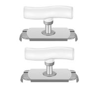 Flaroey Effortless Jar Can Opener Bottle Openers for Seniors Easy Open Lid Opener Adjustable Grip Stainless Steel White