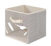 Flaroey Fabric Cube Storage Box Transparent Storage Box for Closet Foldable Storage Box C