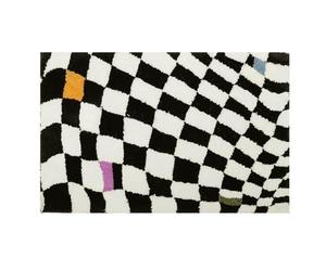 Flaroey Flower Bath Mats Soft Plush Checkerboard Grids Soft Floral Bathroom Carpet Bedside Carpet Decor Anti Slip Floor Mat C