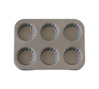 Flaroey Flower Lace Carbon Steel Bakeware Mold Fruit Egg Tart Mini Cupcake Biscuit Mold Cookie Pie DIY Mould