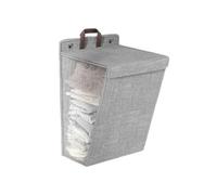 Flaroey Foldable Laundry Basket Dirty Clothes Basket Wall Mounted Dirty Laundry Storage Punch Free Clothes Organizer Gray