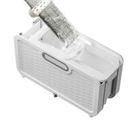 Flaroey Folding Flat Mop Cleaning Bucket Handy Cleaning Bucket with Wheels Portable Mop Bucket Washing Tub for Bedroom A