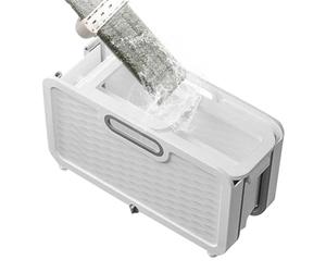 Flaroey Folding Flat Mop Cleaning Bucket Handy Cleaning Bucket with Wheels Portable Mop Bucket Washing Tub for Bedroom A