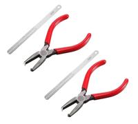 Flaroey Fret Pliers Guitar Fret Puller Flat Pliers Flat Nose Pliers Guitar Tools