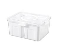 Flaroey Fridge Organizer with Lids,Stackable Refrigerator Organizer Bins, Removable Containers for Food and Storage White