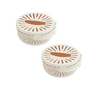 Flaroey Fruit and Vegetable Washing Bowl, Detachable Design,Draining Bowl, Colander Strainer Bowl with Foldable Handles,2PCS,B