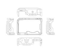 Flaroey Full Camera Cage Rig Protective Frame Case for A6700 DSLR Camera Expansion Stabilizer Video Film Movie Making Bracket