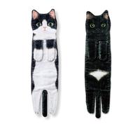 Flaroey Funny Cat Hand Towels for Bathroom Kitchen Decor Cat Towel, Cute Decor Hanging Face Towels, Super Absorbent Soft High Guality A+C