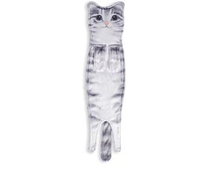 Flaroey Funny Cat Hand Towels, Kitchen and Bathroom Hand Towels, Quick-Drying Soft Absorbent Microfiber Towels Gray Cat