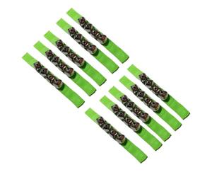 Flaroey Green Hand 10Pcs Orff Handbell, Multi-Faceted Ability Development Handbell, Dance Performance Instrument Easy Install