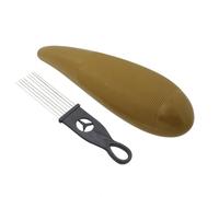 Flaroey Guiro Instrument Fish Shaped Sand Drum Percussion Instrument with 1 Scraper Musical Training Tool Style B