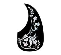 Flaroey Guitar Anti-Skid Plate Teardrop-Shaped Folk Classical Guitar Pickguard Anti-Scratch Morning Glory