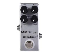 Flaroey Guitar Effects Pedal Overdrive 4 Modes Effector Pedalboard Silver for Effects Processors Tremolo Sound Mixer