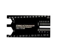 Flaroey Guitar String Action Measuring Ruler Aluminum Alloy Tool for Electric Acoustic Guitar Strings Instruments