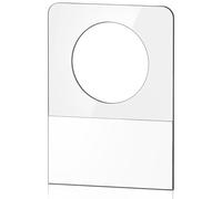 Flaroey Hang Tabs, 400 Pcs Clear Sticky Hanging Tags Round Hole Self Adhesive Plastic Hang Tabs for Hanging Retail Display